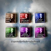 Set Von 6 Aaron Burr Wood Art Magnet Geschenkset von QuotedArt