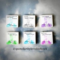 Set Von 6 Robert Frost Holzkunst Magnet Geschenkset von QuotedArt