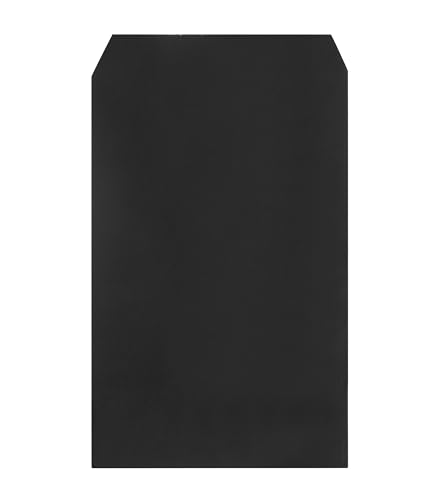 Quotidian Schwarz Flach Groß Fettabweisendes Papier Sandwichtüten 6 3/4" x 8'' (17 x 20,3cm) 100 Stück - Geschäftsgeschenk als Partygeschenk als Snackbeutel von Quotidian