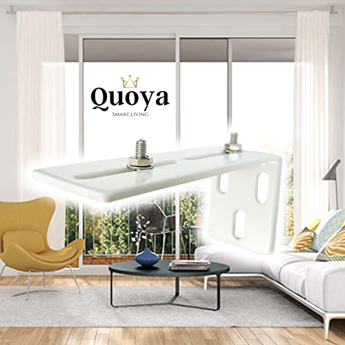 Quoya Smart Curtain Schiene, einzelne Wandhalterungen (5 Stück) (nur für QL600 und AT5810 Modell) (alle anderen Modelle haben Wandhalterungen im Lieferumfang enthalten) Quoya Smart Curtain Schiene, einzelne Wandhalterungen (5 Stück) (nur für QL600 und AT5810 Modell) (alle anderen Modelle haben Wandhalterungen im Lieferumfang enthalten) von Quoya