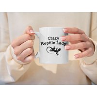 Crazy Reptile Lady Tasse - Eidechsen Liebhaber Geschenk von QuriousShop
