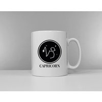 Sternzeichen Horoskop Steinbock Tasse - Geburtstag Astrologie 22.dezember 19.januar von QuriousShop