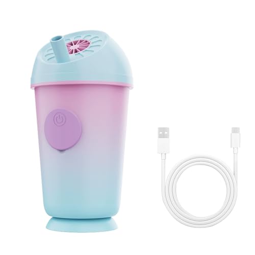 Tragbarer Milchtee-Becher-Design Handventilator mit Sprühfunktion, Aufladbarer Mini-Ventilator mit 360° Winkelverstellung & 5 Stufen Windstärke,Sommer High-Speed Kühlventilator für Outdoor,Büro,Reisen Tragbarer Milchtee-Becher-Design Handventilator mit Sprühfunktion, Aufladbarer Mini-Ventilator mit 360° Winkelverstellung & 5 Stufen Windstärke,Sommer High-Speed Kühlventilator für Outdoor,Büro,Reisen von Qurxuanwe