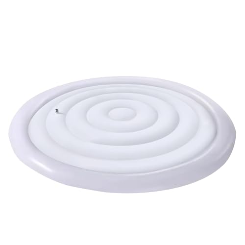 Qurygin 170cm Aufblasbare Wh-irlpool Abdeckung – Universelle Runde Aufblasbare W-hirlpool-Abdeckung, UV-Schutz Winddicht Energieeffizient WHI-rlpool Abdeckung, Schützende Regenüberlaufabdeckung von Qurygin