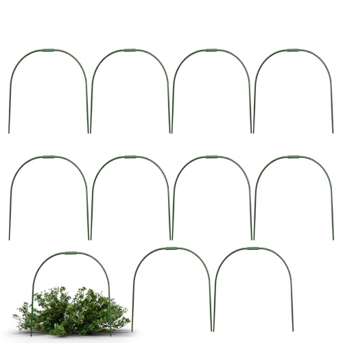 Qurygin Gartenreifen - Gewächshausreifen für Hochbeete, Pflanzenstützpfähle mit Rostfreier Beschichtung Keimausrüstung für Tomaten Rebe Blumen Gemüse Frostschutz Qurygin Gartenreifen - Gewächshausreifen für Hochbeete, Pflanzenstützpfähle mit Rostfreier Beschichtung Keimausrüstung für Tomaten Rebe Blumen Gemüse Frostschutz von Qurygin