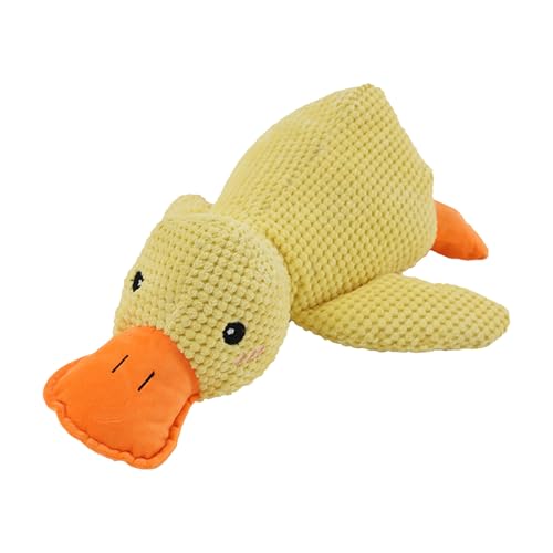 Qurygin Mellow Dog Calming Duck, Mellow Puppy Calming Pillow | Weiches Puppen-Plüschtier mit Quackgeräusch | Hundekissen Ente Spielzeug für Innen Qurygin Mellow Dog Calming Duck, Mellow Puppy Calming Pillow | Weiches Puppen-Plüschtier mit Quackgeräusch | Hundekissen Ente Spielzeug für Innen von Qurygin