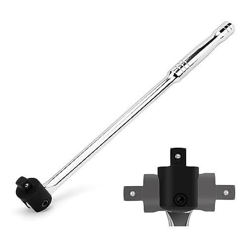 Qusedwey 1/2 Brechstange, 18 Länge, Drehbarer Flexkopf, V-Stahl-Brechstange, 1/2-Antrieb Qusedwey 1/2 Brechstange, 18 Länge, Drehbarer Flexkopf, V-Stahl-Brechstange, 1/2-Antrieb von Qusedwey