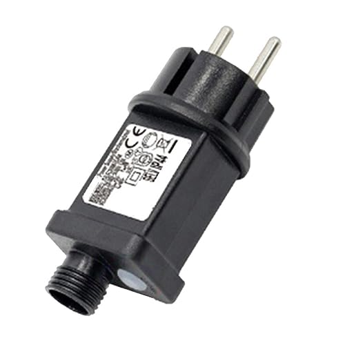 Qusedwey 1 Stück 24V-Transformator-Stecker-Netzteil, Schwarz, Geeignet für Weihnachten, Halloween, LED-Geräte, Dekorationen, EU-Stecker von Qusedwey