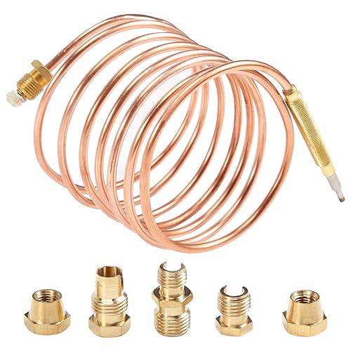Qusedwey 1500 Mm Gas Herd Universal Thermoelement Kit M6X0.75 mit ÜBerlauf Mutter (FüNf) Thermoelement von Qusedwey