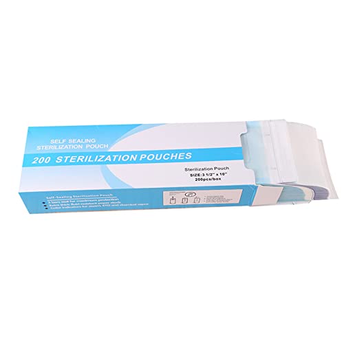 Qusedwey 200 STÜCKE Selbstdichtende Sterilisationsbeutel für Nagelwerkzeuge Einweg-Zahnaufbewahrungsbeutel Aus Papier, 90 Mm X 260 Mm Qusedwey 200 STÜCKE Selbstdichtende Sterilisationsbeutel für Nagelwerkzeuge Einweg-Zahnaufbewahrungsbeutel Aus Papier, 90 Mm X 260 Mm von Qusedwey