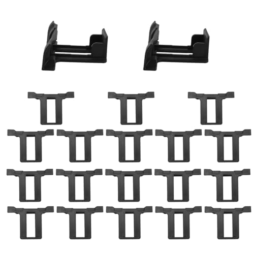 Qusedwey 20PCS Photovoltaic Panel Drainage Buckle Plate Solar Panel Water Drain Clip für Solarpanel-Entwässerung Schwarz 30mm Langlebig Einfache Installation von Qusedwey