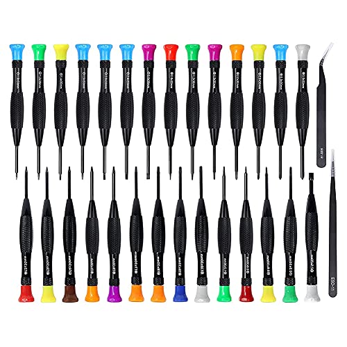 Qusedwey 30 Im 1 Torx Schrauben Dreher Satz Magnetisches PräZisions Schrauben Dreher Satz mit Flachkopf Mini Schrauben Dreher ESD Pinzette von Qusedwey