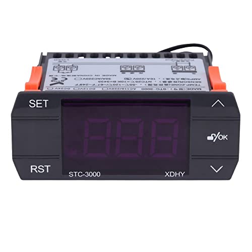 Qusedwey -3000 Kunststoff Digitaler Temperaturregler Thermostat mit Sensor 110-220V 30A Qusedwey -3000 Kunststoff Digitaler Temperaturregler Thermostat mit Sensor 110-220V 30A von Qusedwey