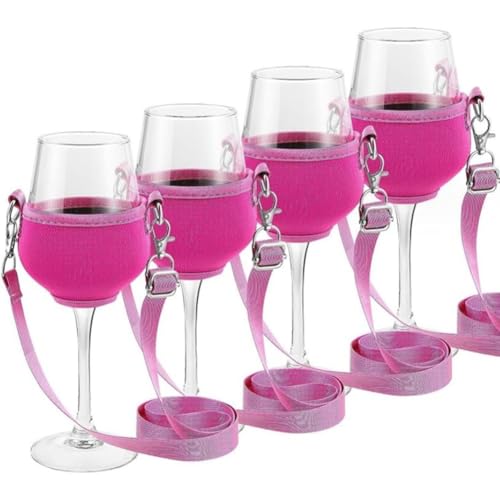 Qusedwey 4 STK. Tragbarer Weinglashalter-Gurt, Weinschlinge, Glashalter-Unterstützung, Umhängeband für Geburtstags-Cocktail-Tools C Qusedwey 4 STK. Tragbarer Weinglashalter-Gurt, Weinschlinge, Glashalter-Unterstützung, Umhängeband für Geburtstags-Cocktail-Tools C von Qusedwey