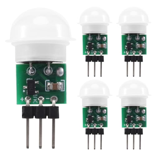 Qusedwey AM312 PIR Sensor, 5 Pack PIR Bewegungs Sensor AußEn Mini Pyroelektrischer Infrarot PIR Human IR Sensor KöRper Qusedwey AM312 PIR Sensor, 5 Pack PIR Bewegungs Sensor AußEn Mini Pyroelektrischer Infrarot PIR Human IR Sensor KöRper von Qusedwey