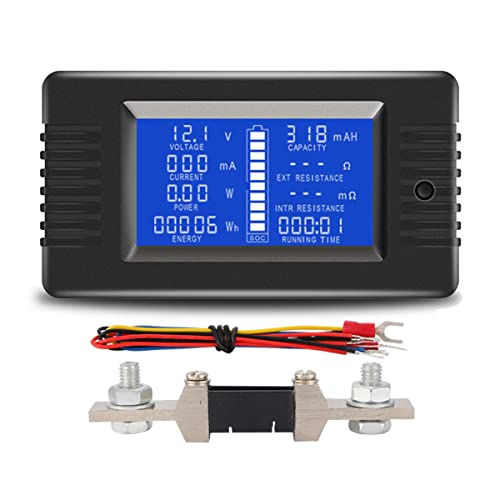 Qusedwey PZEM015 Digital DC 0-200 V Spannungsstrom mit 200 ein Shunt Autobatterietester Spannungsmesser Monitor 12 V 24 V 48 V von Qusedwey