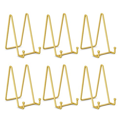 Qusedwey TellerstäNder für die PräSentation - 6-Tellerhalter-DisplaystäNder + MetallrahmenhalterstäNder für Dekorative Teller, Fotostaffelei Qusedwey TellerstäNder für die PräSentation - 6-Tellerhalter-DisplaystäNder + MetallrahmenhalterstäNder für Dekorative Teller, Fotostaffelei von Qusedwey