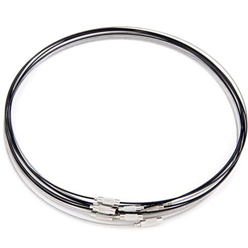 Qussedser 10X Draht Edelstahl Halsreif Reif Halsschmuck 1mm 2 Qussedser 10X Draht Edelstahl Halsreif Reif Halsschmuck 1mm 2 von Qussedser