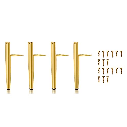 Qussedser 4 Stück Möbelfüße Höhe 19.5 cm Gold Metall Tischbeine Maximale Belastung 600 Kg Möbelbeine Sofafuß Schrankfüße Gold Qussedser 4 Stück Möbelfüße Höhe 19.5 cm Gold Metall Tischbeine Maximale Belastung 600 Kg Möbelbeine Sofafuß Schrankfüße Gold von Qussedser