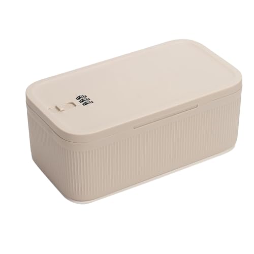 Qussedser Abschließbare Aufbewahrungsbox, Abschließbare Medikamentenbox, Abschließbares Gefängnis für Mobiltelefone, Behälter für Den Persönlichen Kühlschrank zu Hause, Beige Qussedser Abschließbare Aufbewahrungsbox, Abschließbare Medikamentenbox, Abschließbares Gefängnis für Mobiltelefone, Behälter für Den Persönlichen Kühlschrank zu Hause, Beige von Qussedser
