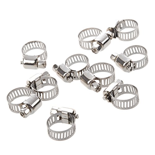 Qussedser Wasser Joint Schlauchschellen 6-12mm Hoop Silber Ton 10 Stueck Qussedser Wasser Joint Schlauchschellen 6-12mm Hoop Silber Ton 10 Stueck von Qussedser