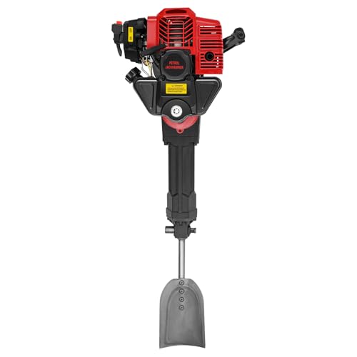 Qussse 52CC 2-Takt Benzin Abbruchhammer, Tragbaren Gärten Bagger Benzinhammer, mit breite Schaufel, Spitze Spitzhacke und Flache Spitzhacke, 20-55J 3.5Nm 5000r/min Qussse 52CC 2-Takt Benzin Abbruchhammer, Tragbaren Gärten Bagger Benzinhammer, mit breite Schaufel, Spitze Spitzhacke und Flache Spitzhacke, 20-55J 3.5Nm 5000r/min von Qussse