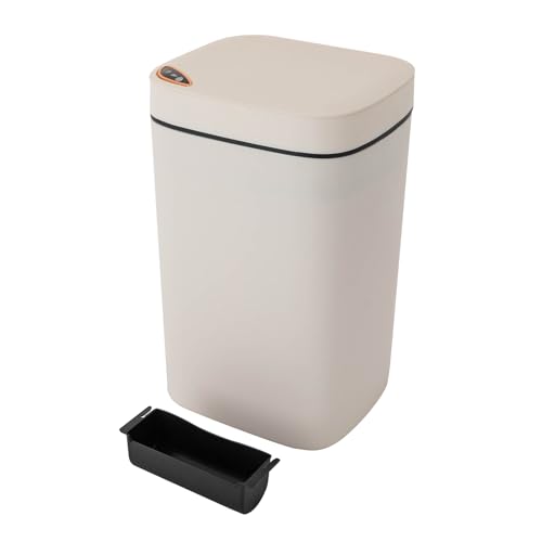 Qussse Sensor Mülleimer 16L, Automatik Mülleimer mit Smart Sensor Kunststoff Abfallbehälter Automatischer Abfalleimer für Küche Badezimmer und Büro von Qussse