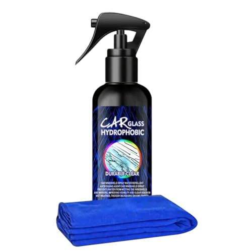 Qutalmi Autoscheiben Reiniger Spray, 100ml Autoscheibe Ölfilm Entferner Spray, Autopolitur Für Reifen Möbel Garage Innenbereich Außenbereich Motorrad Qutalmi Autoscheiben Reiniger Spray, 100ml Autoscheibe Ölfilm Entferner Spray, Autopolitur Für Reifen Möbel Garage Innenbereich Außenbereich Motorrad von Qutalmi