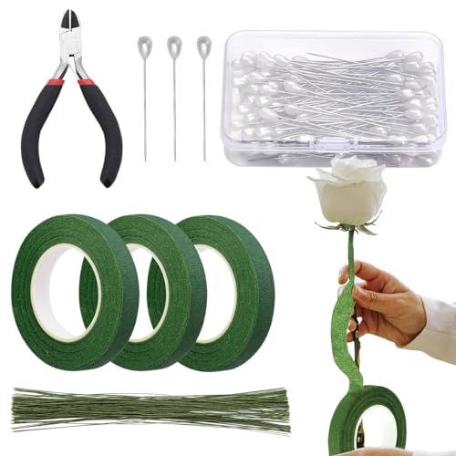 Qutalmi Blumenband | 1.2 cm Breites Blumenstraußband - Zum Umwickeln Veredeln Hochzeit Basteln Gärtnern Geburtstag Pflanzenarrangement Qutalmi Blumenband | 1.2 cm Breites Blumenstraußband - Zum Umwickeln Veredeln Hochzeit Basteln Gärtnern Geburtstag Pflanzenarrangement von Qutalmi