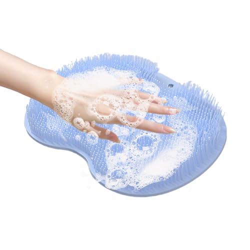 Qutalmi Fußschrubbe Duschmatte, Fußpeelungsmatte für Dusche | Rückenreinigung Badebad | Multifunktionale Wand montierte Saugnapfmassage und Schrubbenmatte für Fuß und Rücken Qutalmi Fußschrubbe Duschmatte, Fußpeelungsmatte für Dusche | Rückenreinigung Badebad | Multifunktionale Wand montierte Saugnapfmassage und Schrubbenmatte für Fuß und Rücken von Qutalmi