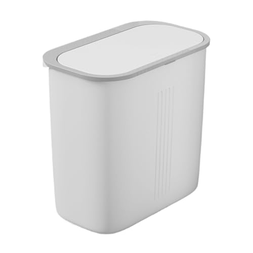 Qutalmi Schmaler Mülleimer - Pressmülleimer Für Toilette | Geruchsicherer Abfallbehälter Mit Deckel Für Schlafzimmer Waschküche Restaurant Küche von Qutalmi