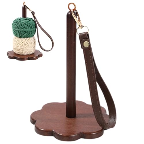 Qutalmi Tragbarer Handgelenksgarnhalter, Garnmind | Hölzerne tragbare rotierende Garnhalter mit Riemen | Ergonomisches Handarbeitsinstrument zum Stricken des Häkelns Flechten Qutalmi Tragbarer Handgelenksgarnhalter, Garnmind | Hölzerne tragbare rotierende Garnhalter mit Riemen | Ergonomisches Handarbeitsinstrument zum Stricken des Häkelns Flechten von Qutalmi