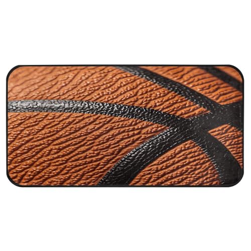 Quteprint Rutschfeste, super saugfähige Boden-Fußmatte, Basketballbälle, Textur, Läufer für Eingangsbereich, Flur, Küche, Innen- und Außenbereich, leicht zu reinigen, Heimdekoration, 99 x 50 cm Quteprint Rutschfeste, super saugfähige Boden-Fußmatte, Basketballbälle, Textur, Läufer für Eingangsbereich, Flur, Küche, Innen- und Außenbereich, leicht zu reinigen, Heimdekoration, 99 x 50 cm von Quteprint