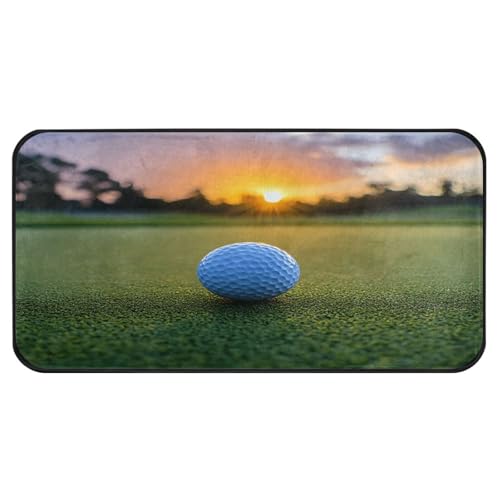 Quteprint Rutschfeste, super saugfähige Boden-Fußmatte, Sport-Fußmatte, Golfball, Sonnenuntergang, Läufer für Eingangsbereich, Flur, Küche, Innen- und Außenbereich, leicht zu reinigen, Heimdekoration Quteprint Rutschfeste, super saugfähige Boden-Fußmatte, Sport-Fußmatte, Golfball, Sonnenuntergang, Läufer für Eingangsbereich, Flur, Küche, Innen- und Außenbereich, leicht zu reinigen, Heimdekoration von Quteprint