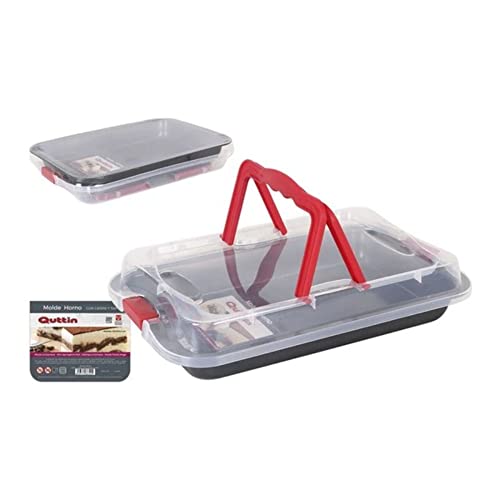 QUTTIN 52273 Backofen-Verschluss, 36 x 23 x 4,5 cm / 0,4 mm, Aluminium, Schwarz von Quttin