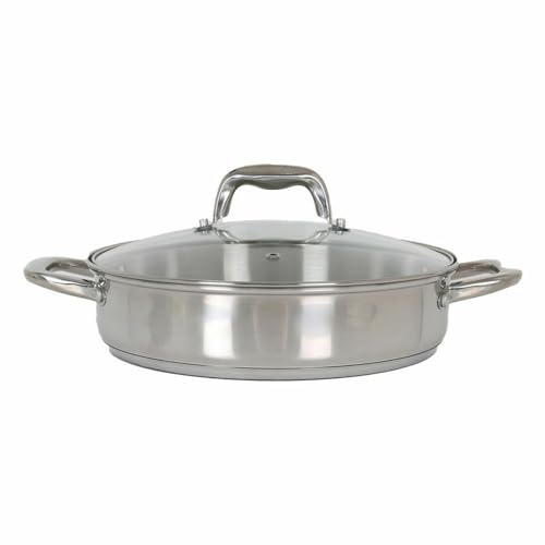 Quttin Kochtopf mit Glasdeckel 3,1 l Ø 26 x 6,5 cm von Quttin