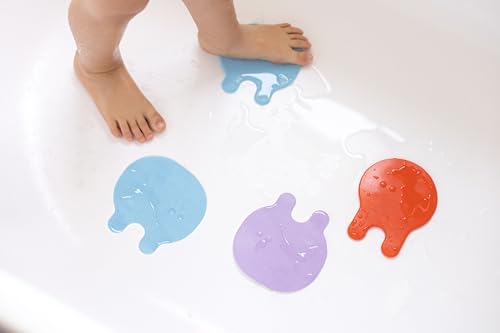 Quut - Gripi Qualle - rutschfeste Badebegleiter - Badematte für Kinder - flexibel - einfach anzubringen und zu reinigen von Quut