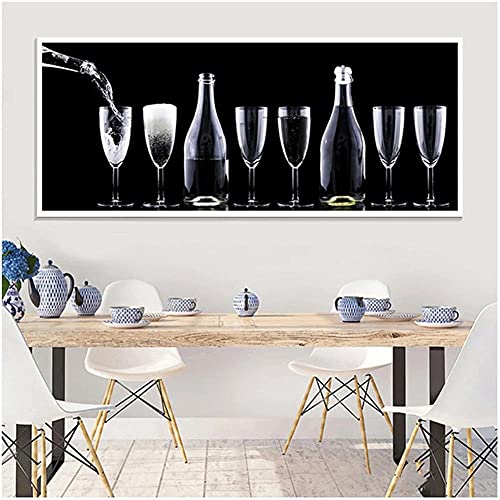 DIY 5D Diamond Painting Bilder Set für Erwachsene Kinder, Round drill Rotwein 60x120cm Groß Diamant Malerei Stickerei Voll Strass Kreuz Stich Leinwand Mosaik Gemälde Wanddekor Kunsthandwerk Geschenk von Quuzee