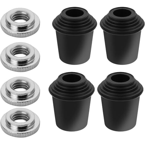 Gummifüße für Bassdrum mit Gewinde, 3,3 x 3 cm, 4 Stück von Quweiz