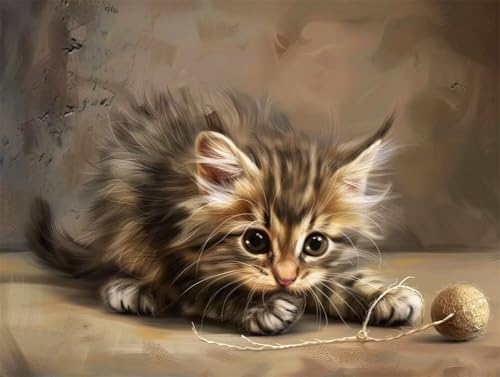 Erwachsene Diamond Painting DIY 5D Voll Bohren Set Süße Kleine Katze Bild Diamant Gemälde Diamant Malerei Arts Craft Perfekt Für Entspannung Und Decor Quadratischer Diamant 55x75cm AE2157 Erwachsene Diamond Painting DIY 5D Voll Bohren Set Süße Kleine Katze Bild Diamant Gemälde Diamant Malerei Arts Craft Perfekt Für Entspannung Und Decor Quadratischer Diamant 55x75cm AE2157 von Quxaoqiao