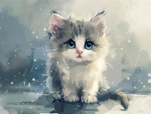 Erwachsene Diamond Painting DIY 5D Voll Bohren Set Süße Kleine Katze Bild Diamant Gemälde Diamant Malerei Arts Craft Perfekt Für Entspannung Und Decor Quadratischer Diamant 55x75cm AE2158 Erwachsene Diamond Painting DIY 5D Voll Bohren Set Süße Kleine Katze Bild Diamant Gemälde Diamant Malerei Arts Craft Perfekt Für Entspannung Und Decor Quadratischer Diamant 55x75cm AE2158 von Quxaoqiao