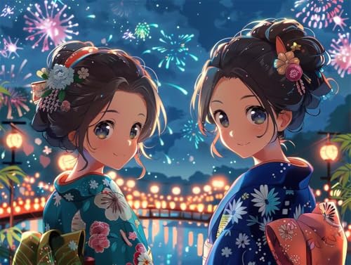 Erwachsene Diamond Painting DIY 5D Voll Bohren Set Süßes Anime Kimono Mädchen Bild Diamant Gemälde Diamant Malerei Arts Craft Perfekt Für Entspannung Und Decor Runder Diamant 100x130cm AE0609 Erwachsene Diamond Painting DIY 5D Voll Bohren Set Süßes Anime Kimono Mädchen Bild Diamant Gemälde Diamant Malerei Arts Craft Perfekt Für Entspannung Und Decor Runder Diamant 100x130cm AE0609 von Quxaoqiao