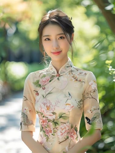 Erwachsene und Anfänger Diamond Painting DIY 5D Voll Bohren Set Cheongsam Schönheit Bild Diamant Gemälde Diamant Malerei Arts Craft Perfekt Für Entspannung Und Decor Runder Diamant 55x75cm AE0565 Erwachsene und Anfänger Diamond Painting DIY 5D Voll Bohren Set Cheongsam Schönheit Bild Diamant Gemälde Diamant Malerei Arts Craft Perfekt Für Entspannung Und Decor Runder Diamant 55x75cm AE0565 von Quxaoqiao
