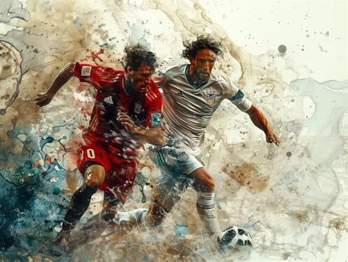 Erwachsene und Anfänger Diamond Painting DIY 5D Voll Bohren Set Fußballspieler Bild Diamant Gemälde Diamant Malerei Arts Craft Perfekt Für Entspannung Und Wand Decor Runder Diamant 25x35cm AE0725 Erwachsene und Anfänger Diamond Painting DIY 5D Voll Bohren Set Fußballspieler Bild Diamant Gemälde Diamant Malerei Arts Craft Perfekt Für Entspannung Und Wand Decor Runder Diamant 25x35cm AE0725 von Quxaoqiao