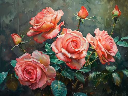 Erwachsene und Anfänger Diamond Painting DIY 5D Voll Bohren Set Schöne Rosen Bild Diamant Gemälde Diamant Malerei Arts Craft Perfekt Für Entspannung Und Wand Decor Runder Diamant 100x130cm AE0559 Erwachsene und Anfänger Diamond Painting DIY 5D Voll Bohren Set Schöne Rosen Bild Diamant Gemälde Diamant Malerei Arts Craft Perfekt Für Entspannung Und Wand Decor Runder Diamant 100x130cm AE0559 von Quxaoqiao