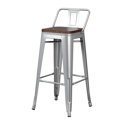 QuxetlRyz Barhocker Bartisch und Stühle Set Pub Tisch Set mit Ulmenholz Metallrahmen(65 Height A3) von QuxetlRyz
