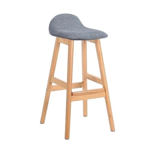QuxetlRyz Barhocker Massivholz Bar Stuhl Hohe Hocker Cafe Moderne Barhocker for Küche(70cm-B6) von QuxetlRyz
