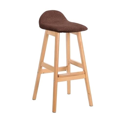 QuxetlRyz Barhocker Massivholz Bar Stuhl Hohe Hocker Cafe Moderne Barhocker for Küche(70cm-B7) von QuxetlRyz