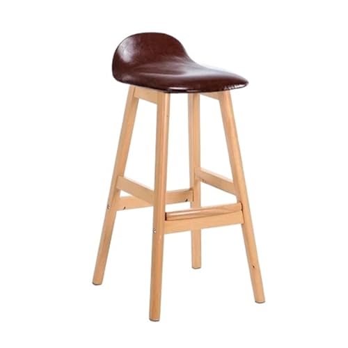 QuxetlRyz Barhocker Massivholz Bar Stuhl Hohe Hocker Cafe Moderne Barhocker for Küche(70cm-B8) von QuxetlRyz