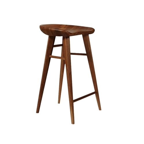 QuxetlRyz Barhocker Massivholz Runder Kleiner Stehtisch Haushaltsbar Runder Tisch Schreibtischhocker(C 75cm) von QuxetlRyz